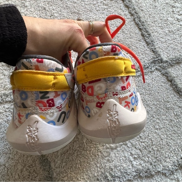 NIKE FREAK 2 MVP ALPHABET Sneakers air zoom shoes white orange YOUTH 5 - Picture 10 of 12